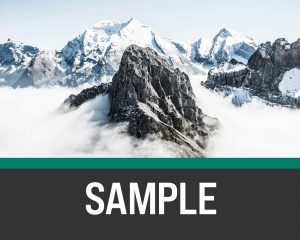 Flat lined background shaped with no curve over a mountain background