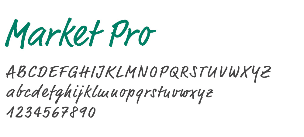 Market Pro Font Example