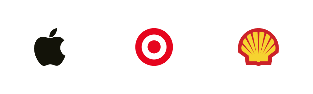 Image featuring Apple, Target, and Shell logos.